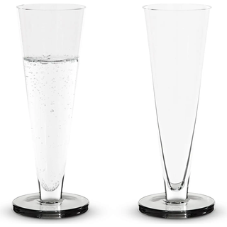 Tom Dixon Glassware - 'Puck' flute glass, set of two in Multicolor glass