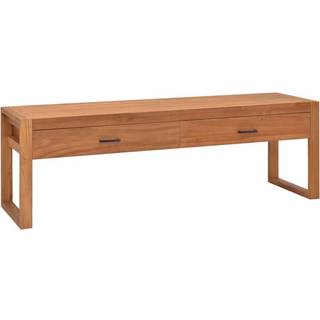 tv-bord 140x40x45 cm massivt teaktræ