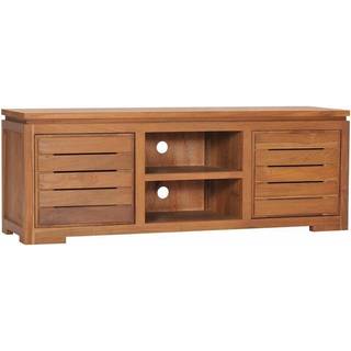 tv-skab 110x30x40 cm massivt teaktræ