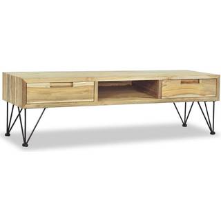 TV-skab 120 x 35 x 35 cm massivt teaktræ