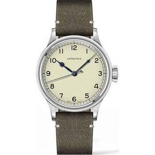 Longines L2.819.4.93.2 Heritage Beige/Læder Ø38.5 mm