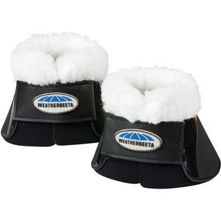 Weatherbeeta fleece trim Impact Bell Boots White Full