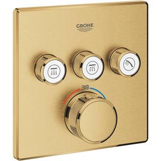 Grohe GRT SmartCntrl term 3SC til indbyg, 3 ventiler, forplade, b. cool sunrise 29126GN0