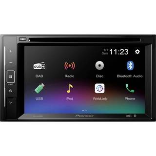 Pioneer AVH-A240DAB, bilstereo med Bluetooth, DVD, DAB og 3 par lavniveau
