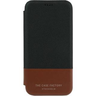 The Case Factory, Case m. kortholder, iPhone X/XS, Sort/brun