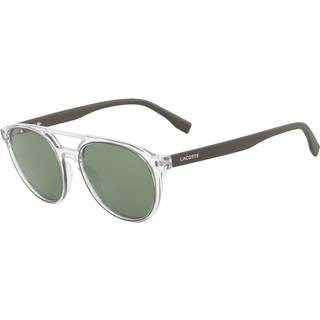 Lacoste Unisex L881S 317 Solbriller Injiceret Transparent Grøn Rund Normal Fotokromatisk