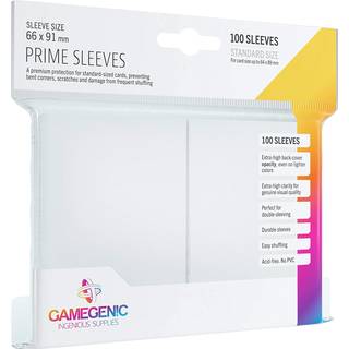 Prime Sleeves 100 stk - Plastiklommer - GameGenic