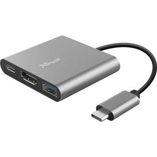 Trust Dalyx 3-i-1 multiport USB-C-Adapter