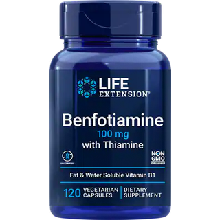 Benfotiamin med Thiamin, 100mg - 120 vcaps