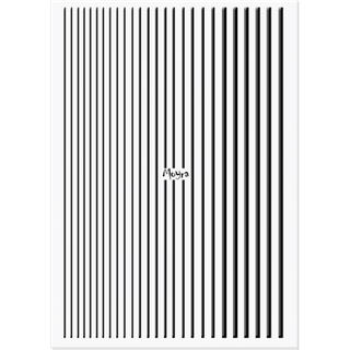 Moyra Nail Art Strips, Black No. 05, Moyra