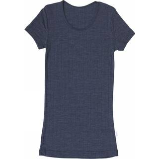 Joha uld-silke t-shirt blå Small