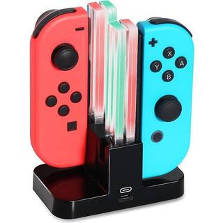 INF Nintendo Switch Joy-Con ladestation til 4 spilkontroller