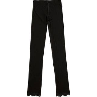 Leggings til kvinder i sort 30% silke