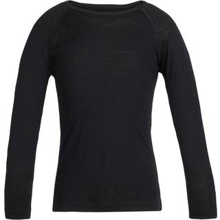 Icebreaker Kids' 200 Oasis Longsleeve Crewe Black, 6
