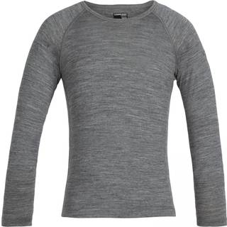 Icebreaker Kids' 200 Oasis Longsleeve Crewe Gritstone Heather, Gritstone HTHR, 8
