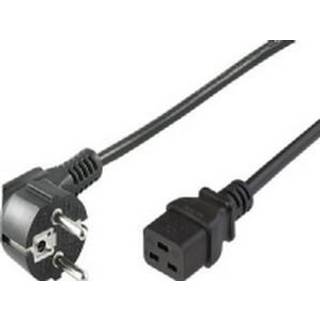 MicroConnect Apparat strømkabel (Schuko CEE7/7 C19, 16A) | 3 mete | PRIS-MATCH