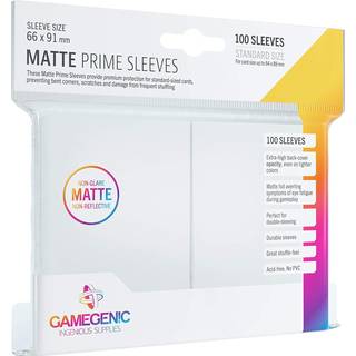 Matte Prime Sleeves 100 stk - Anti-Glare - Plastiklommer - GameGenic