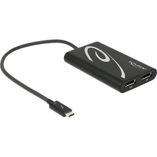 Delock Thunderbolt 3 til 2 x DisplayPort adapter - 4K - 60 Hz