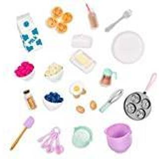 Vores generation - 18-tommer dukketilbehr - Pandekage-morgenmadsst - Legemad - Madlavningslegetj - Foregive leg 3+ r - Vgn op til smag