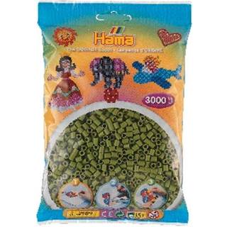 Hama Midi, perler, 3.000 stk., oliven (84) [Levering: 1-2 dage]