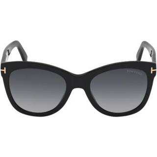 Tom Ford FT0870 WALLACE 01B 54 Solbriller Kvinder Black - Shiny Black - 54mm