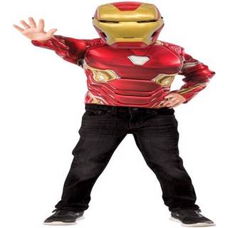 Iron Man AVENGERS INFINITY WAR Muskuløs overkrop med maske, 4-7 år