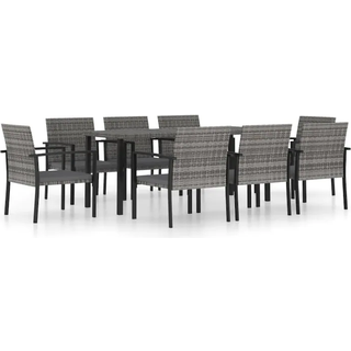 Spisebordssæt Til Haven 7 Dele Polyrattan - 8 / Grå