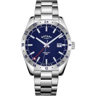 Rotary GB05176/05 Henley GMT Herrenuhr 40mm 10ATM