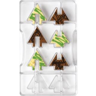 3d Juletræ - Polycarbonat Chokoladeform, Decora