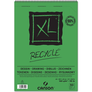 XL Recycled tegneblok A3 160 g