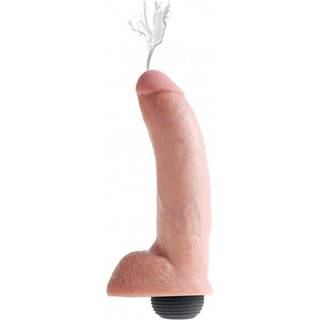 King Cock Squirting Cock With Balls 9 Inch Light