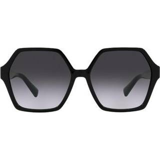 Valentino Kvinde VA4088 30018G Outlet solbriller Plast Sort Sort Geometrisk Skygge
