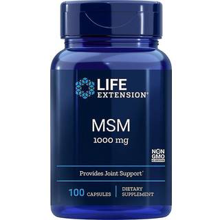 MSM, 1000mg - 100 kapsler