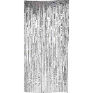 Sølv dørgardin 92 x 240 cm.