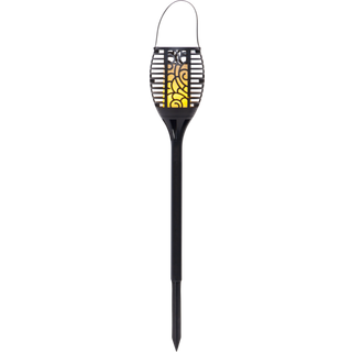 Star Trading - Solar Cell Lighting - Solar Celler Flame - Sort - 42 cm