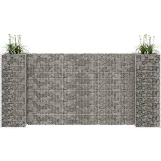 H-formet gabion-plantekasse 260x40x120 cm stål