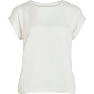 VILA dame top VIELLETTE - Snow white - 36