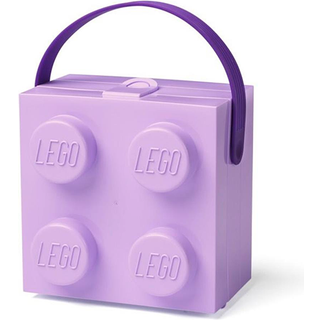 LEGO BOX W. HANDLE - LAVENDER