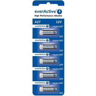 Batterier - 27A - EverActive - Alkaline - 12V - 5stk