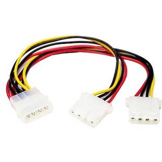 StarTech.com LP4 to 2x LP4 Power Y Splitter Cable