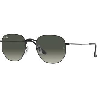 Ray - Ban Unisex RB3548 HEXAGONAL 002/71 Solbriller Metal Sort Grå Geometrisk Normal Skygge
