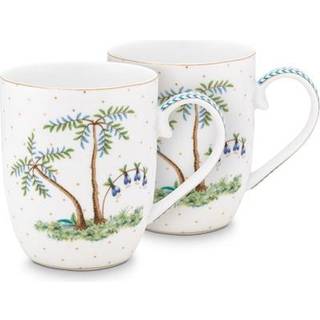 Pip Studio Mugs Small Jolie Dots Gold Set of 2 in Gift Box