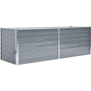 Hævet Havekasse 160 X 80 X 77 T Galvaniseret Stål - 240 x 80 x 77 cm