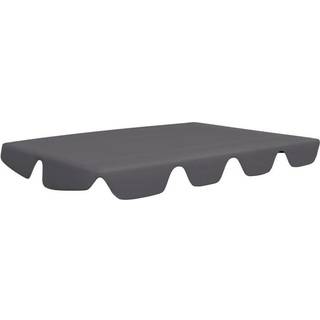 baldakin til havegynge 188/168x145/110 cm brun