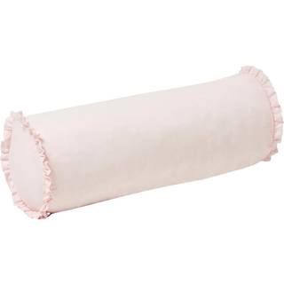 Hoppekids Winter Wonderland rund pude med flæser - Rosa