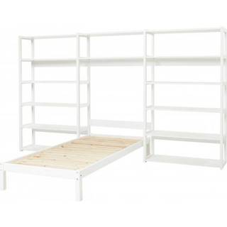 Hoppekids Storey reol med 14 hylder og seng 90x200 cm