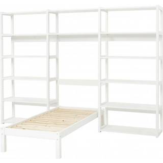 Hoppekids Storey reol med 14 hylder og seng 70x160 cm
