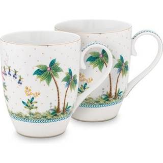 Pip Studio Mugs Large Jolie Dots Gold Set of 2 in Gift Box