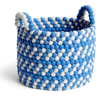 Hay Organising - 'Bead Basket', blue in Blue dash 100% Wool