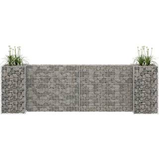 H-formet gabion-plantekasse 260x40x80 cm stål